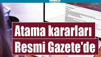 ATAMA KARARLARI RESMİ GAZETE'DE