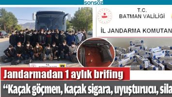 JANDARMADAN 1 AYLIK BRİFİNG