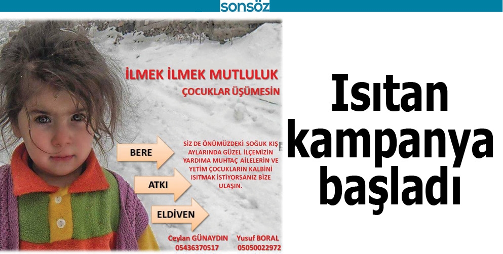 ISITAN KAMPANYA BAŞLADI