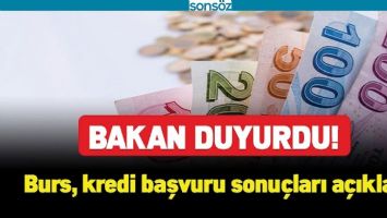 BURS, KREDİ BAŞVURU SONU&Ccedil;LARI A&Ccedil;IKLANDI