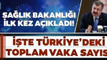 SAĞLIK BAKANI İLK KEZ A&Ccedil;IKLADI