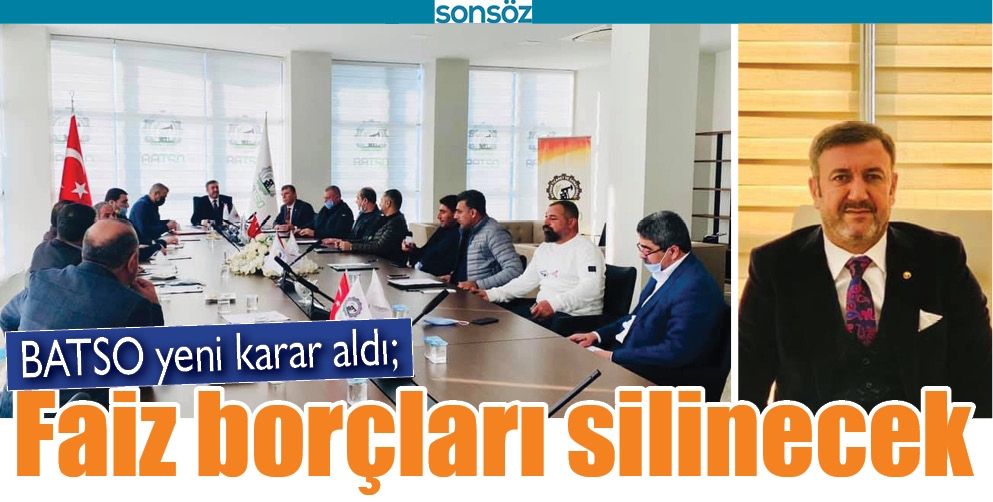 BATSO YENİ KARAR ALDI