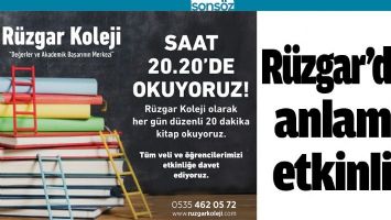 R&Uuml;ZGAR&rsquo;DAN ANLAMLI ETKİNLİK
