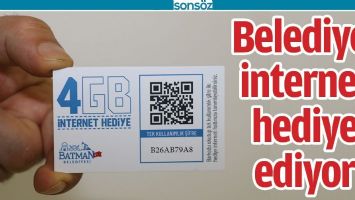 BELEDİYE, İNTERNET HEDİYE EDİYOR