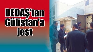 DEDAŞ&rsquo;TAN G&Uuml;LİSTAN&rsquo;A JEST