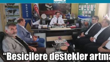 &ldquo;BESİCİLERE DESTEKLER ARTMALI&rdquo;