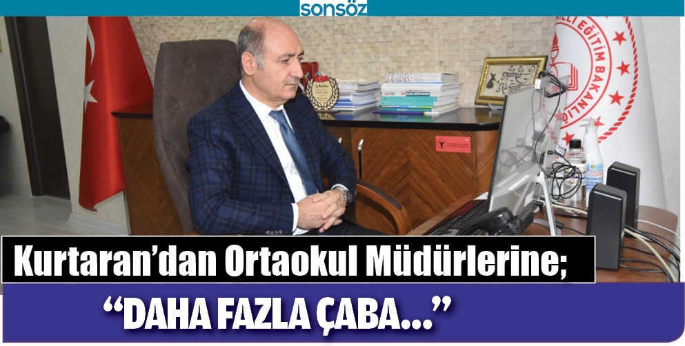 KURTARAN&rsquo;DAN ORTAOKUL M&Uuml;D&Uuml;RLERİNE...
