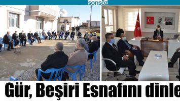 G&Uuml;R, BEŞİRİ ESNAFINI DİNLEDİ