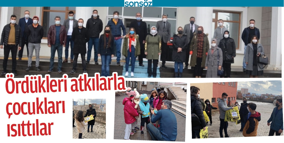 &Ouml;RD&Uuml;KLERİ ATKILARLA &Ccedil;OCUKLARI ISITTILAR