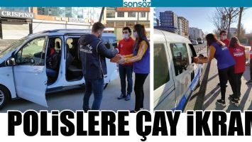 BATMAN'DA POLİSLERE &Ccedil;AY İKRAMI