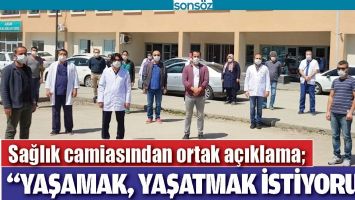 SAĞLIK CAMİASINDAN ORTAK A&Ccedil;IKLAMA