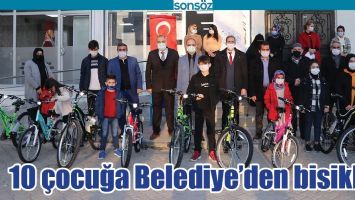 10 &Ccedil;OCUĞA BELEDİYE&rsquo;DEN BİSİKLET