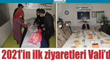 2021&rsquo;İN İLK ZİYARETLERİ VALİ&rsquo;DEN