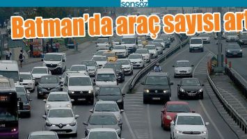 BATMAN&rsquo;DA ARA&Ccedil; SAYISI ARTTI