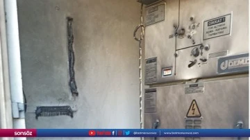 6 mahalleye enerji veren trafo binası kundaklandı