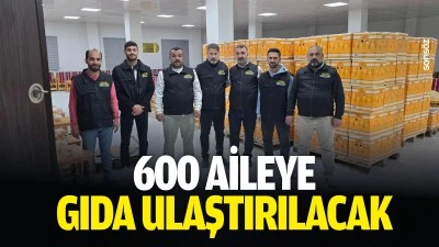 600 Aileye gıda Ulaştırılacak