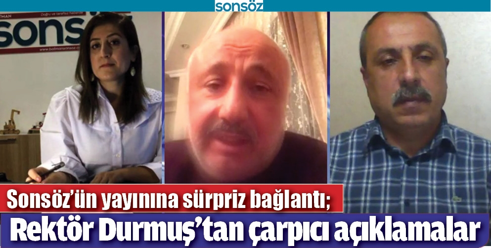 REKT&Ouml;R DURMUŞ&rsquo;TAN &Ccedil;ARPICI A&Ccedil;IKLAMALAR