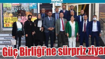 G&Uuml;&Ccedil; BİRLİĞİ&rsquo;NE S&Uuml;RPRİZ ZİYARET