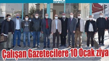 &Ccedil;ALIŞAN GAZETECİLERE 10 OCAK ZİYARETİ