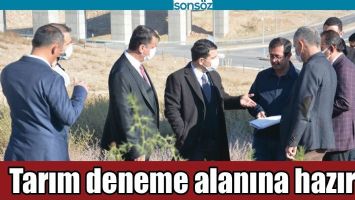 TARIM DENEME ALANINA HAZIRLIK