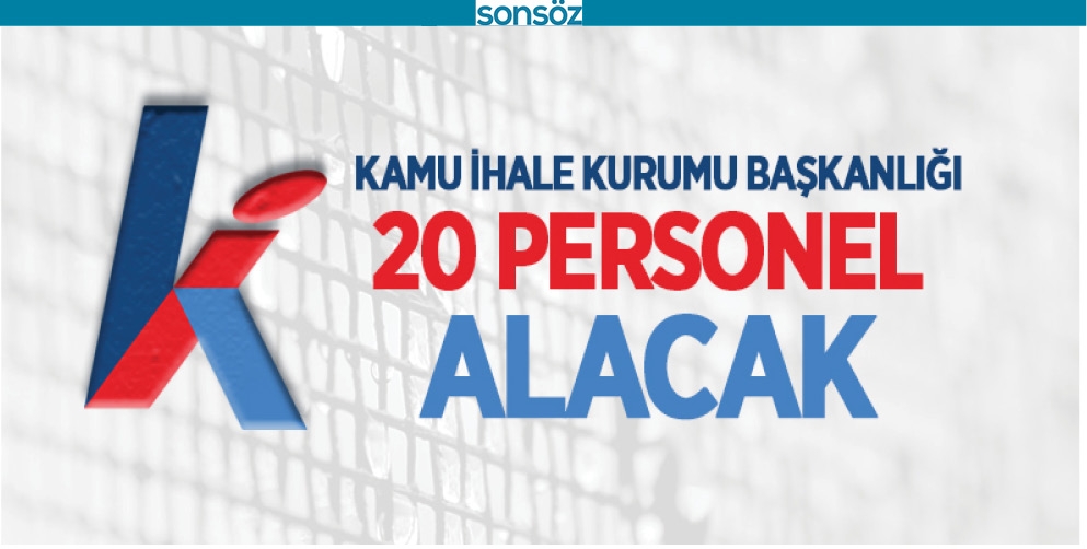 20 PERSONEL ALINACAK
