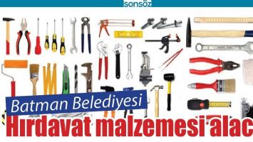HIRDAVAT MALZEMESİ ALINACAK