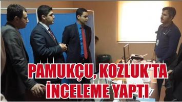 PAMUK&Ccedil;U, KOZLUK&rsquo;TA İNCELEME YAPTI