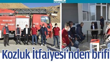 KOZLUK İTFAİYESİ&rsquo;NDEN BRİFİNG