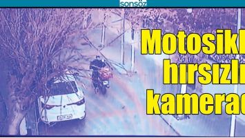 MOTOSİKLET HIRSIZLIĞI KAMERADA