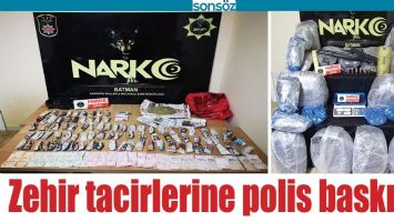 BATMAN'DA ZEHİR TACİRLERİNE POLİS BASKINI!