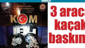 3 ARACA KA&Ccedil;AK BASKINI!