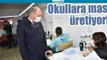BATMAN'DA OKULLARA MASKE &Uuml;RETİYORLAR