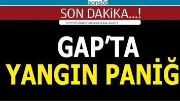 GAP'TA YANGIN PANİĞİ
