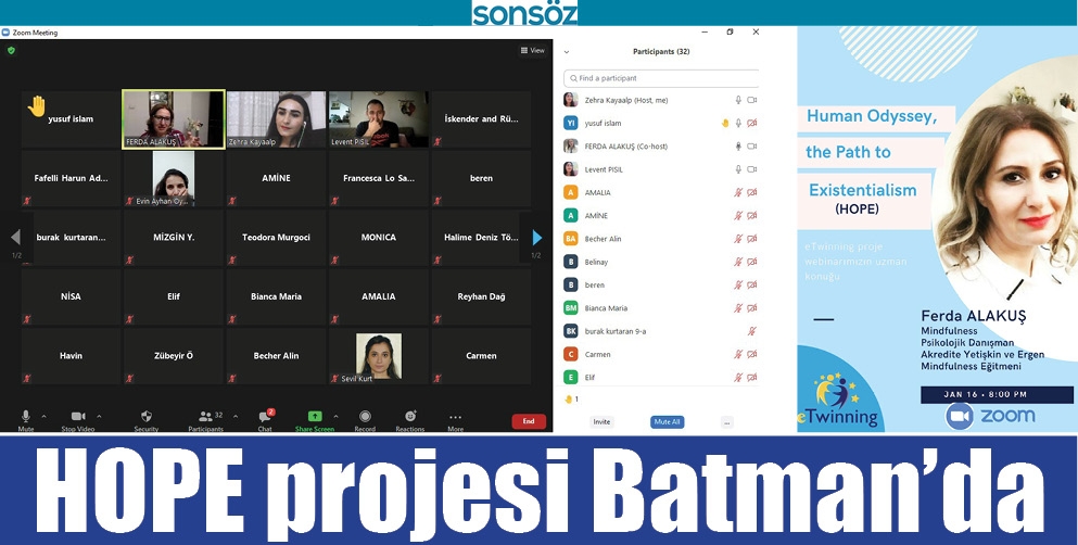 HOPE PROJESİ BATMAN&rsquo;DA