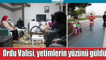 ORDU VALİSİ, YETİMLERİN Y&Uuml;Z&Uuml;N&Uuml; G&Uuml;LD&Uuml;RD&Uuml;