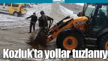 KOZLUK&rsquo;TA YOLLAR TUZLANIYOR
