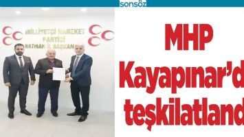 MHP, KAYAPINAR&rsquo;DA TEŞKİLATLANDI