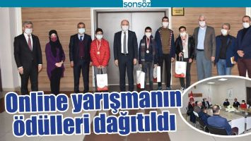 ONLİNE YARIŞMANIN &Ouml;D&Uuml;LLERİ DAĞITILDI