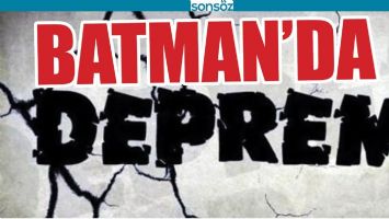BATMAN&#39;DA DEPREM