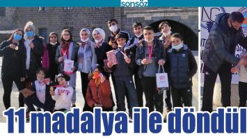 BATMAN&rsquo;A 11 MADALYA İLE D&Ouml;ND&Uuml;LER