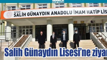 SALİH G&Uuml;NAYDIN LİSESİ&rsquo;NE ZİYARET