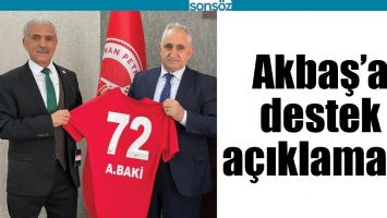 AKBAŞ&rsquo;A DESTEK A&Ccedil;IKLAMASI
