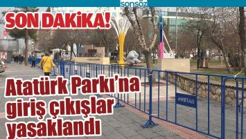 BATMAN'DA ATAT&Uuml;RK PARKI&rsquo;NA GİRİŞ &Ccedil;IKIŞLAR YASAKLANDI