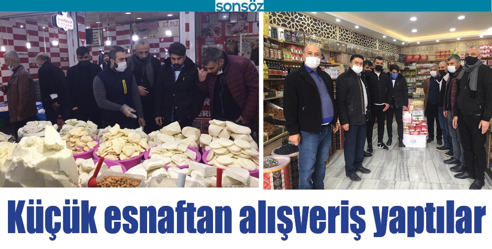 K&Uuml;&Ccedil;&Uuml;K ESNAFTAN ALIŞVERİŞ YAPTILAR