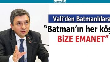 &ldquo;BATMAN&rsquo;IN HER K&Ouml;ŞESİ BİZE EMANET&rdquo;