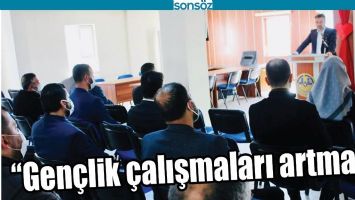 &ldquo;GEN&Ccedil;LİK &Ccedil;ALIŞMALARI ARTMALI&rdquo;