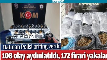 BATMAN POLİSİ BRİFİNG VERDİ