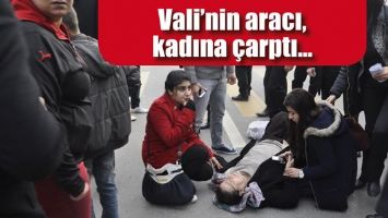 VALİ&rsquo;NİN ARACI, KADINA &Ccedil;ARPTI...