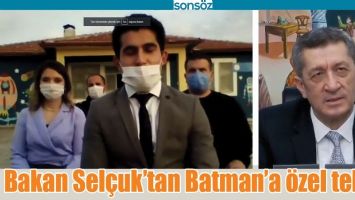 BAKAN SEL&Ccedil;UK&rsquo;TAN BATMAN&rsquo;A &Ouml;ZEL TEBRİK