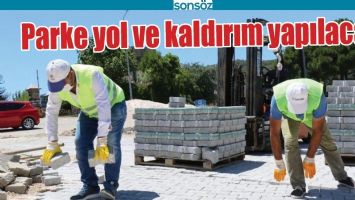 PARKE YOL VE KALDIRIM YAPILACAK